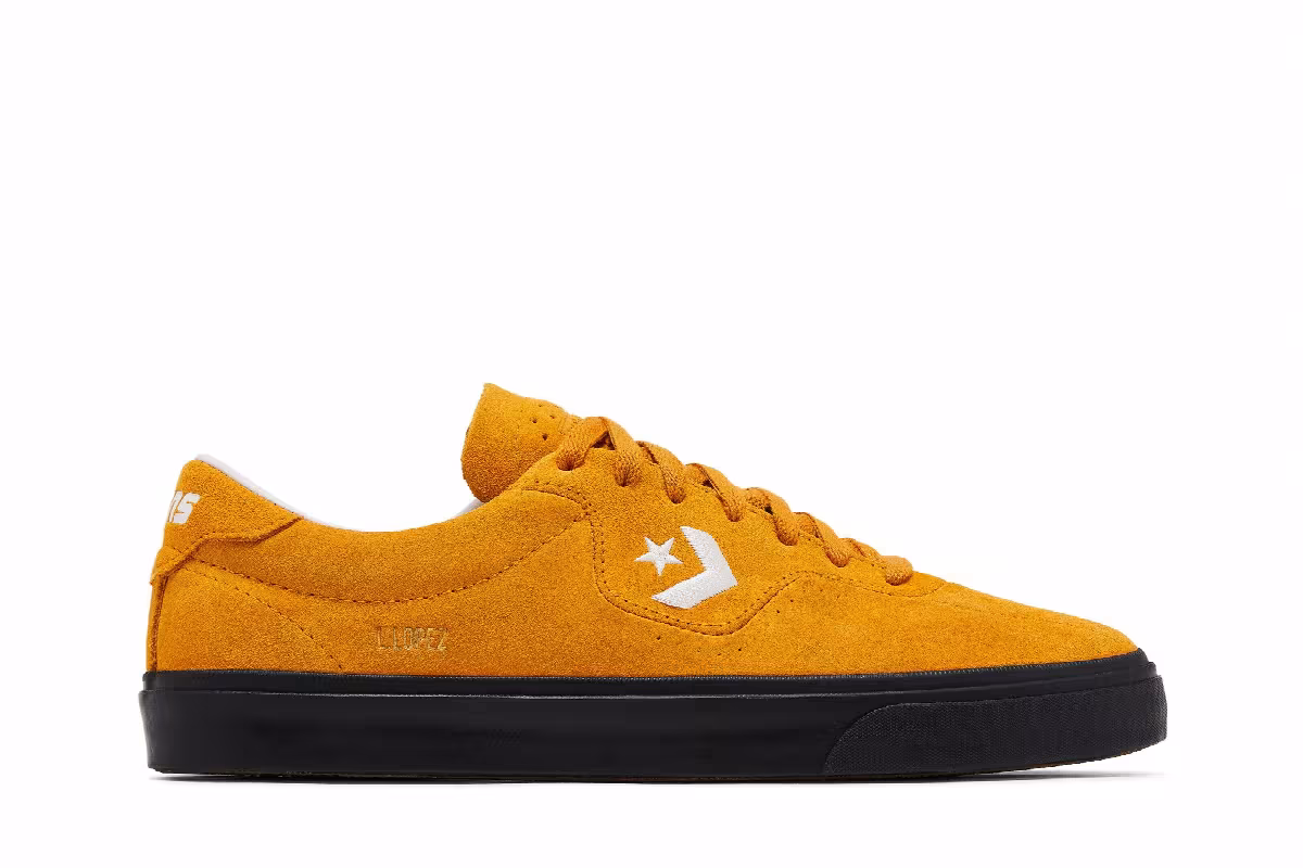 Converse Louie Lopez Pro Low Mono Classic Suede - Saffron Yellow, view 2