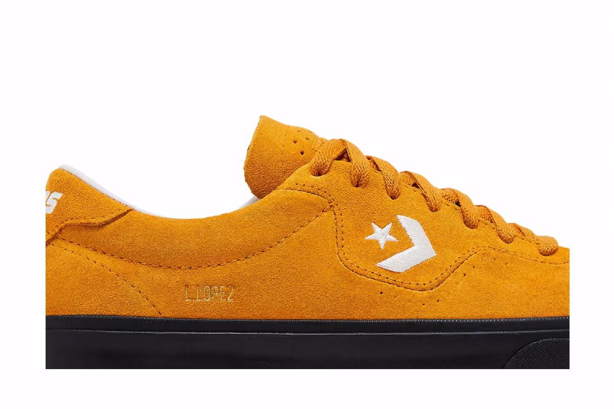 Converse Louie Lopez Pro Low Mono Classic Suede - Saffron Yellow, view 3