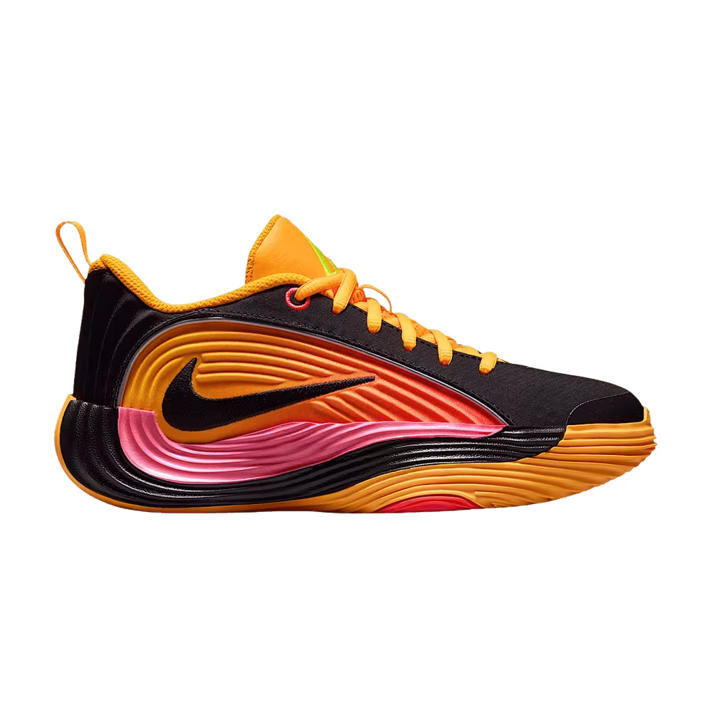 Nike Giannis Immortality 5 GS Laser Crimson Laser Orange Black Metallic Silver