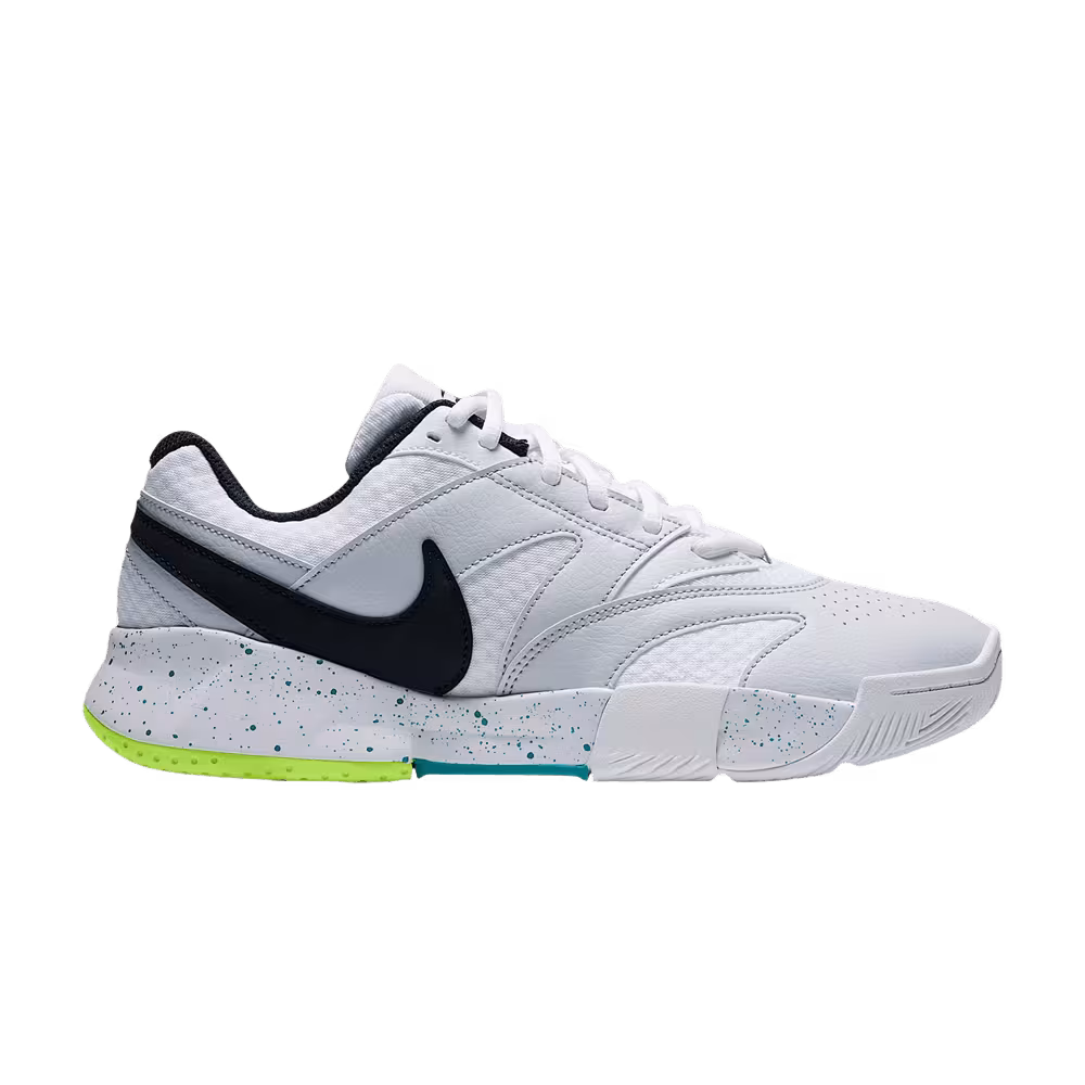 Nike Women's Court Lite 4 Hardcourt Tennis White Volt Energy Black