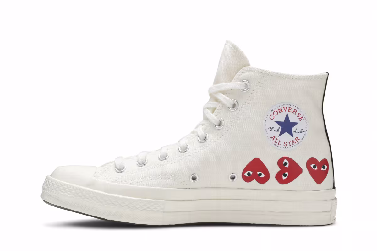 Comme des Garçons Play x Converse Chuck 70 Hi Top Multi Heart, view 4