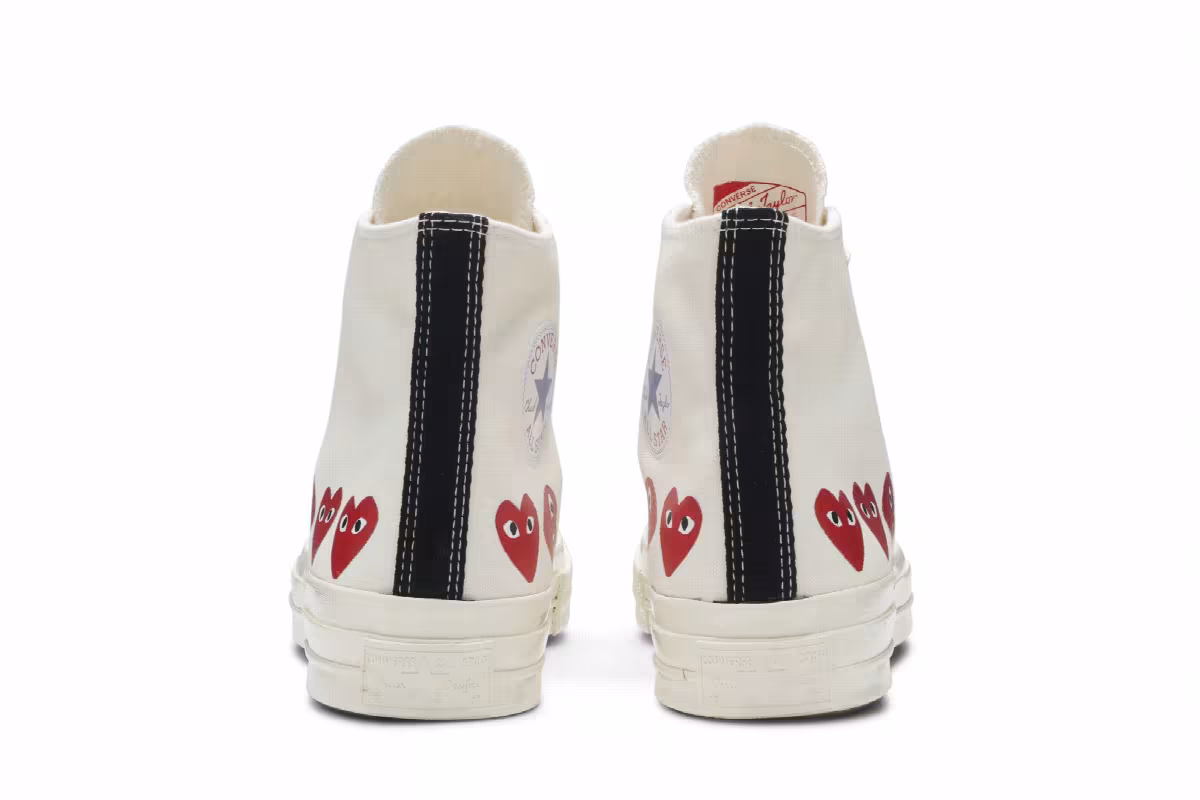 Comme des Garçons Play x Converse Chuck 70 Hi Top Multi Heart, view 7