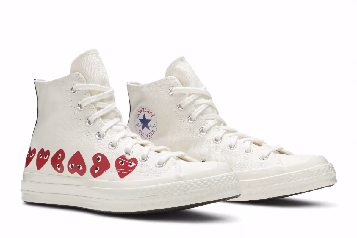 Comme des Garçons Play x Converse Chuck 70 Hi Top Multi Heart, view 9
