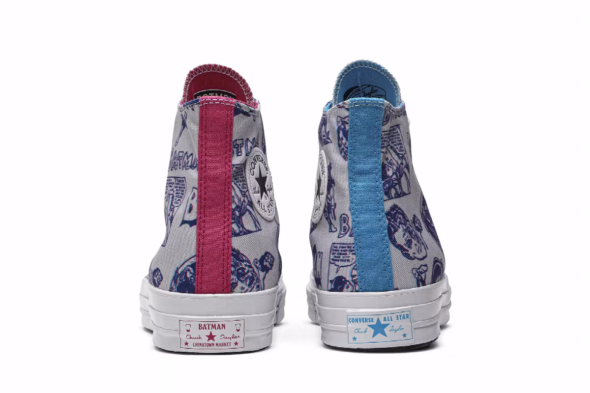 DC Comics x Chinatown Market x Converse Chuck 70 High 3D Batman Print, view 7