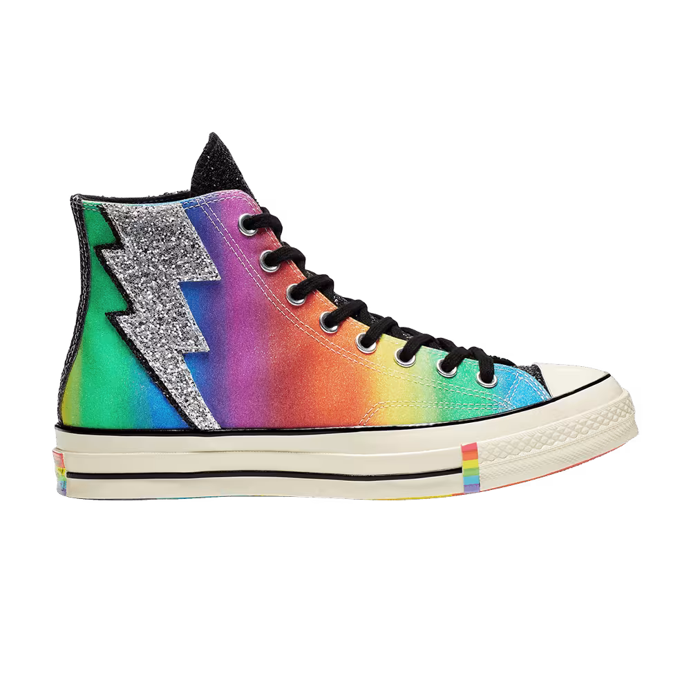Converse Chuck 70 Hi Pride Shimmering Black Rainbow