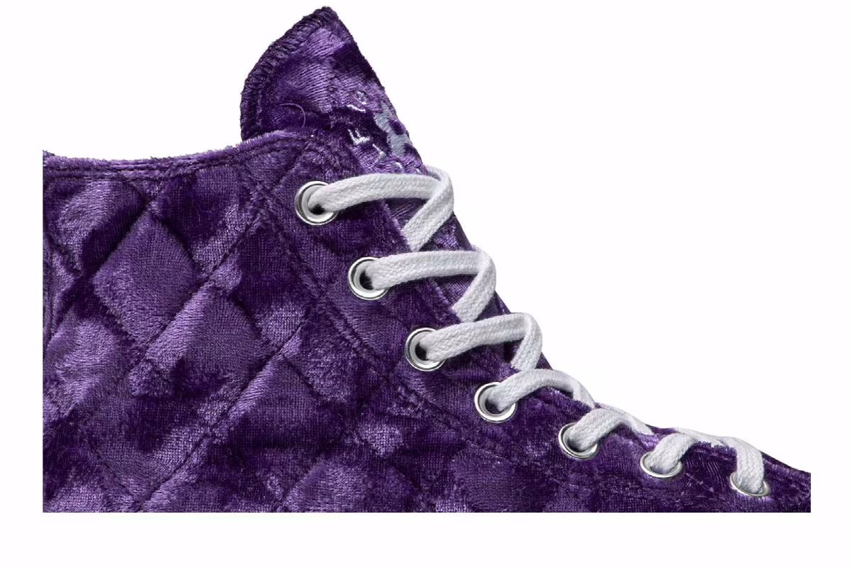 Golf Le Fleur x Converse Chuck 70 Hi Quilted Velvet Tillandsia Purple, view 3