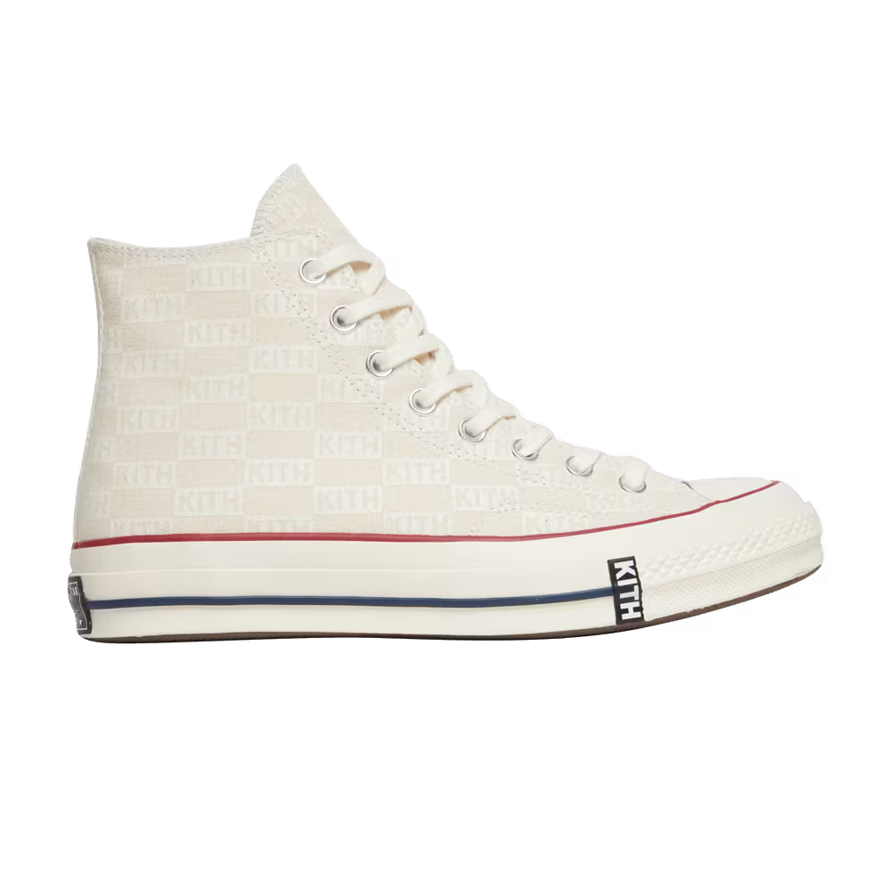 Kith x Converse Chuck 70 Hi White Monogram