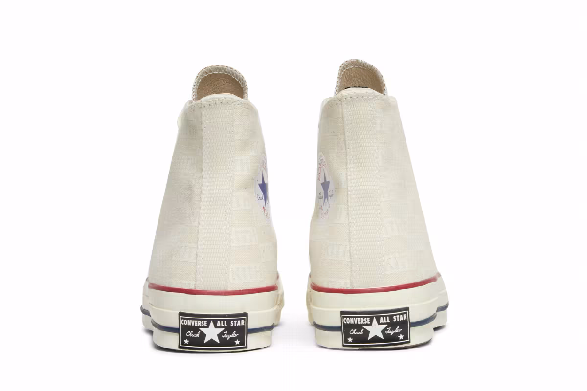 Kith x Converse Chuck 70 Hi White Monogram, view 7