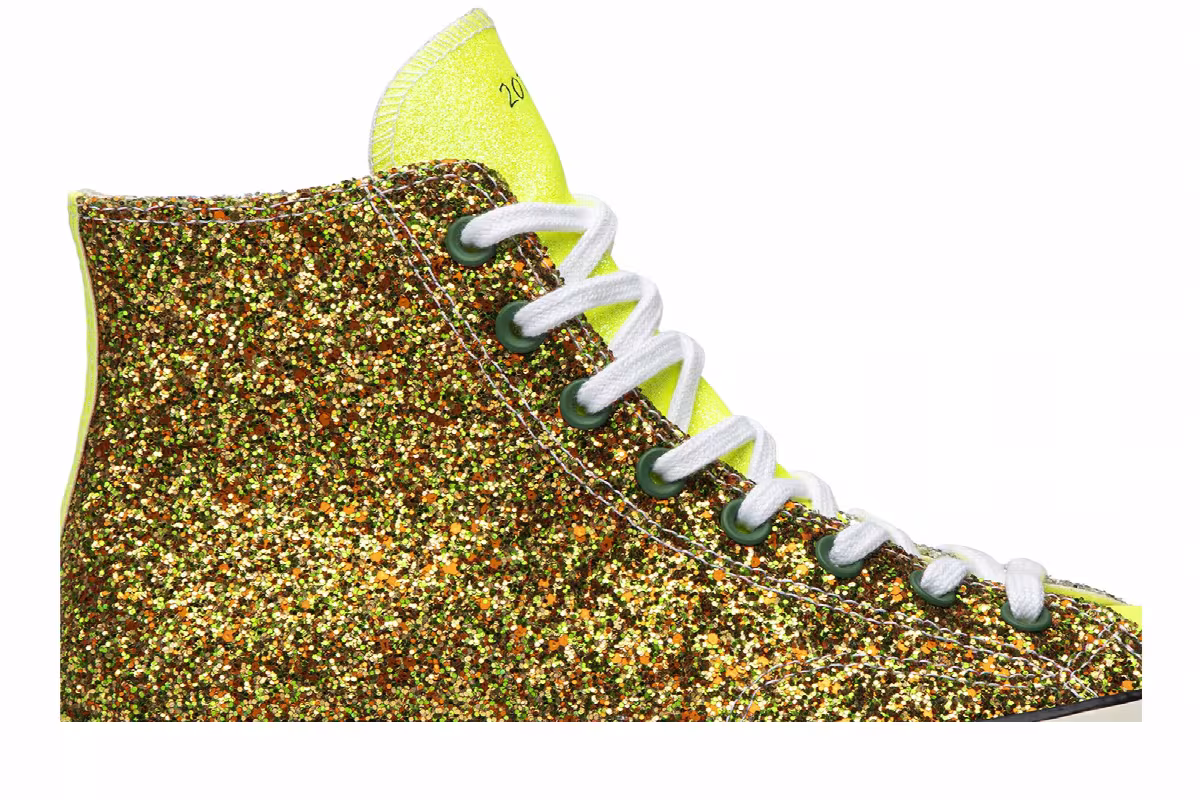 JW Anderson x Converse Chuck 70 High Glitter Pack - Gold Silver, view 3