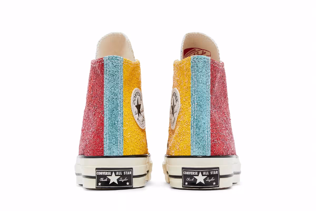 JW Anderson x Converse Chuck 70 Hi Glitter Pack - Cherry Sulphur, view 7