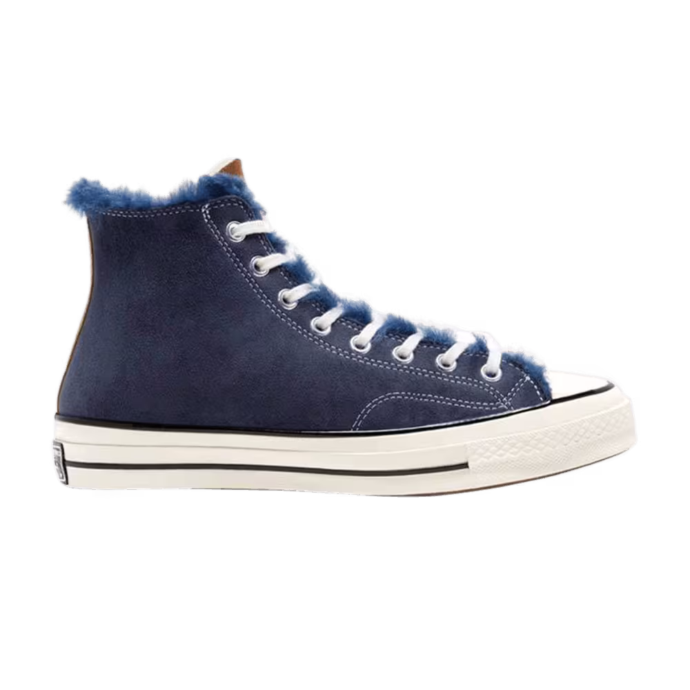 Tri Panel x Converse Chuck 70 Hi Navy Shearling