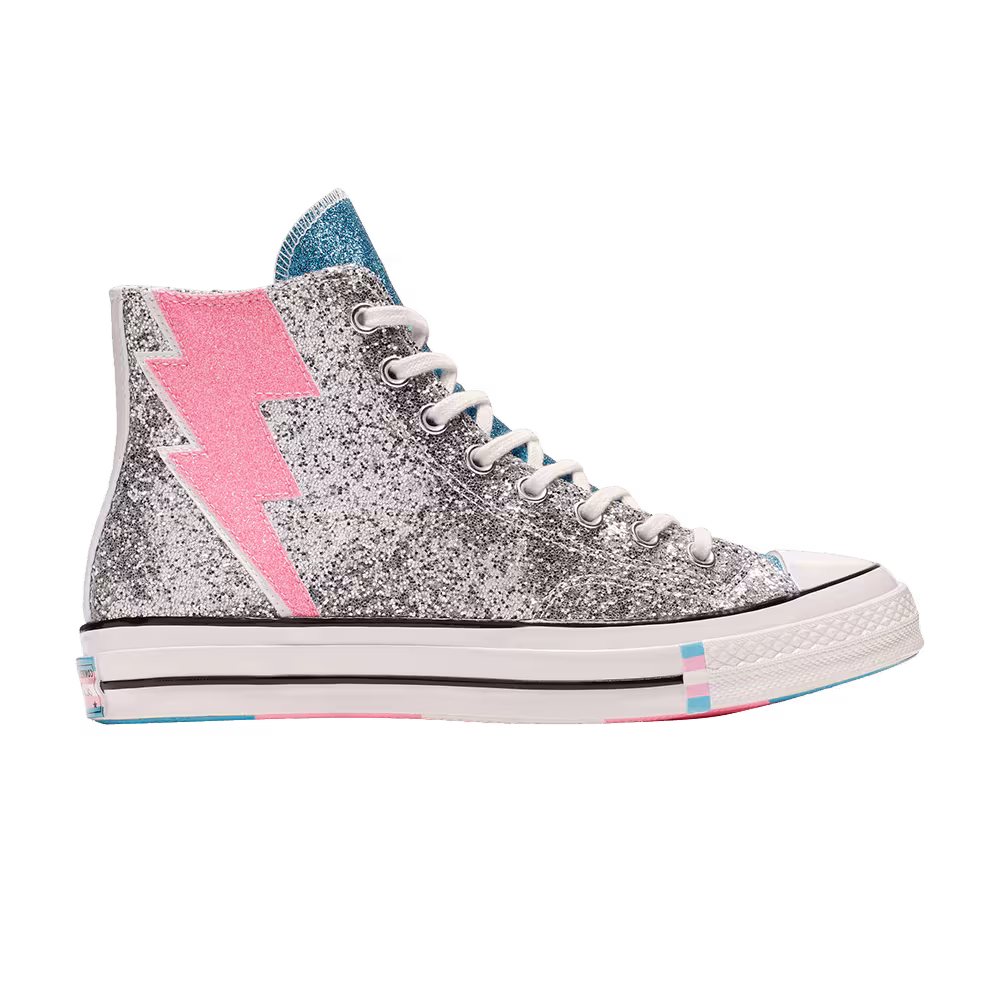 Converse Chuck 70 Hi Pride Shimmering Silver