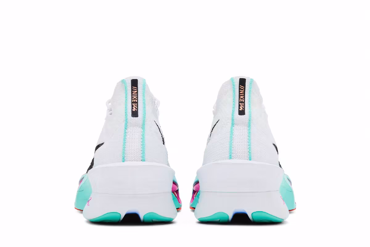 Nike Women's Alphafly 3 White Hyper Turquoise, view 7