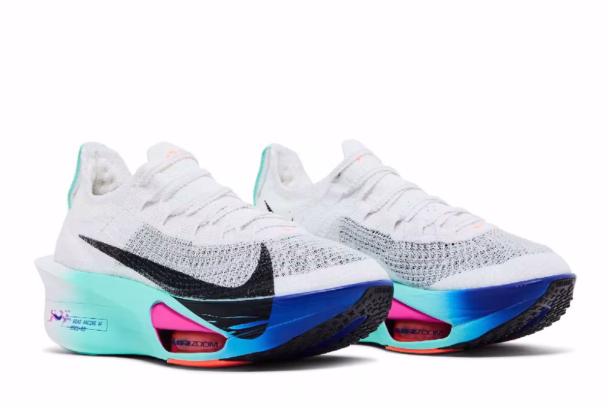 Nike Women's Alphafly 3 White Hyper Turquoise, view 9