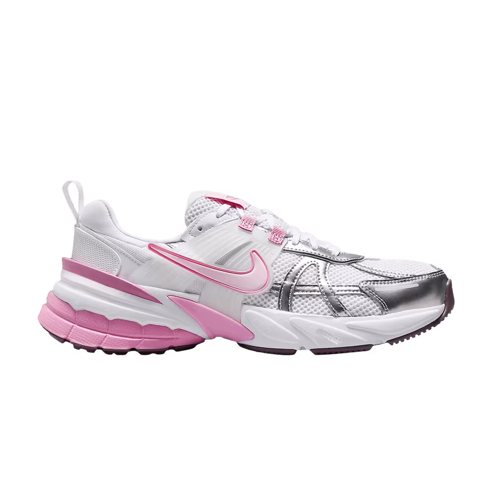 Nike Women's V2k Run With Reflective Accents White Light Magenta Pearl Pink Pink Foam