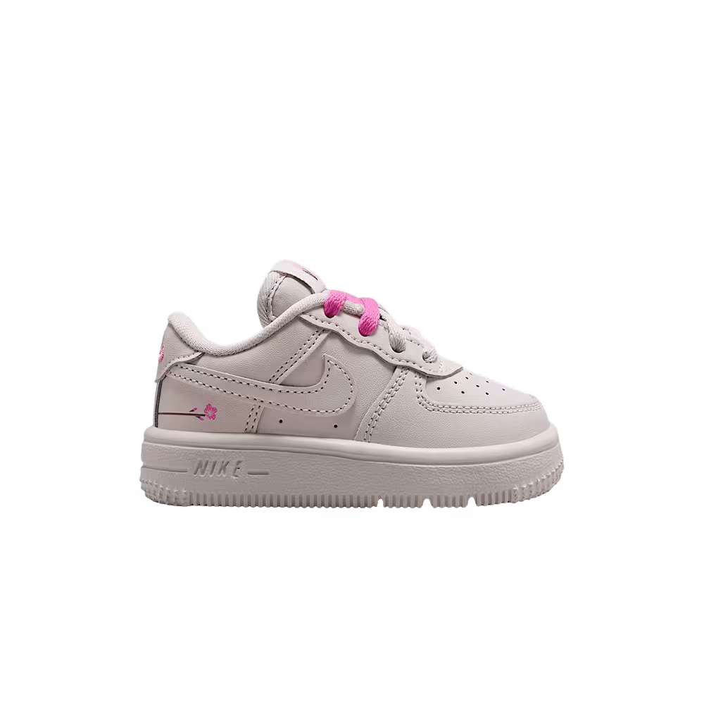 Nike Force 1 Low TD Light Bone Playful Pink