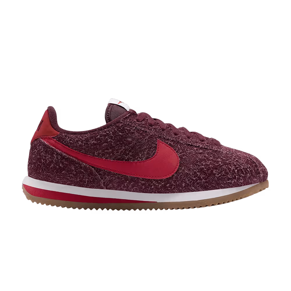 Nike Women's Cortez Suede Pink Smoke Sail Gum Light Brown University Red