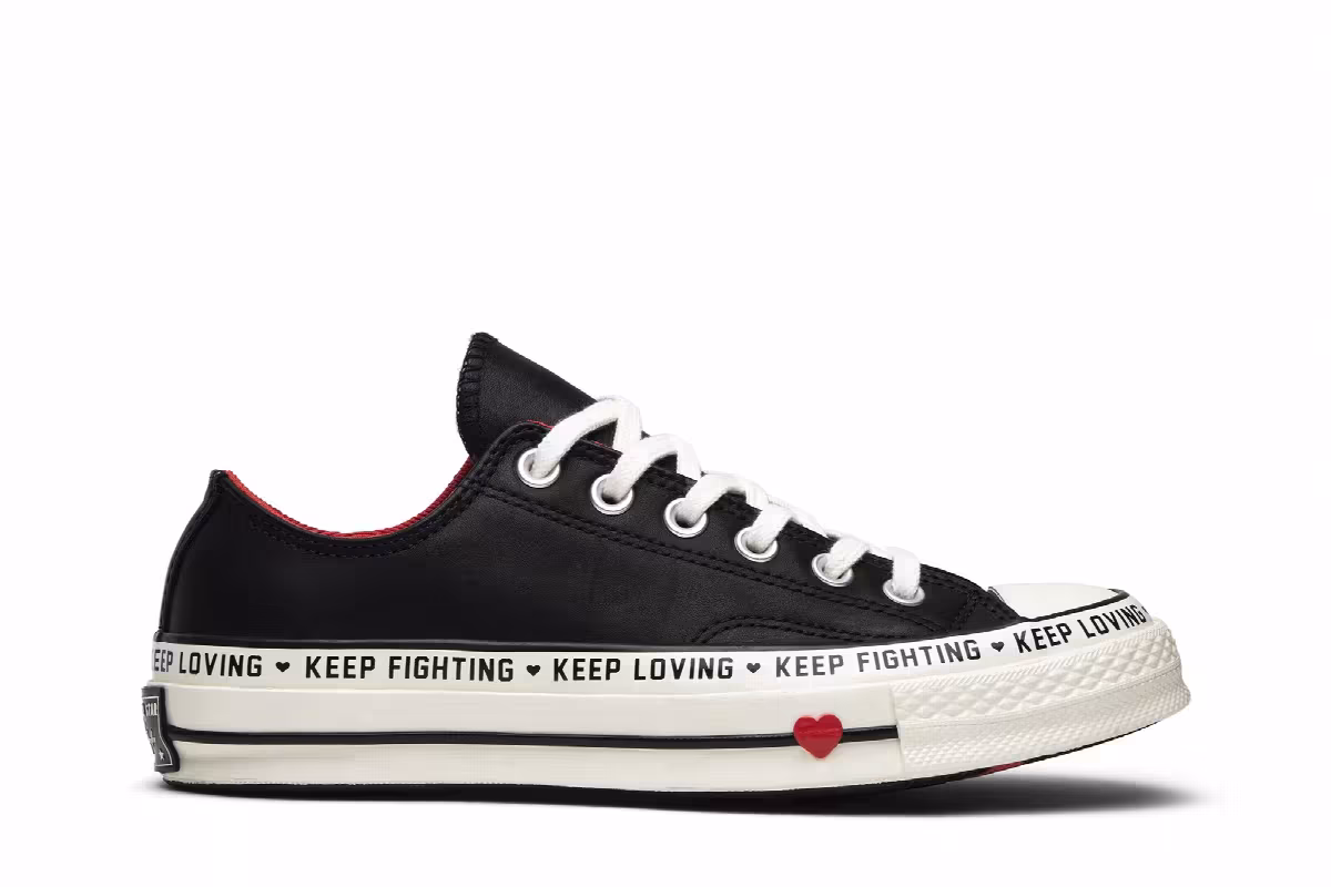 Converse Women's Chuck 70 Low Love Graphic - Black, view 2
