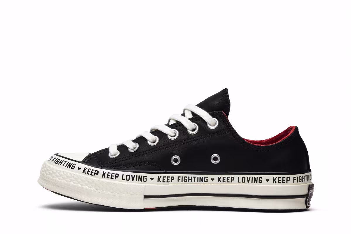 Converse Women's Chuck 70 Low Love Graphic - Black, view 4