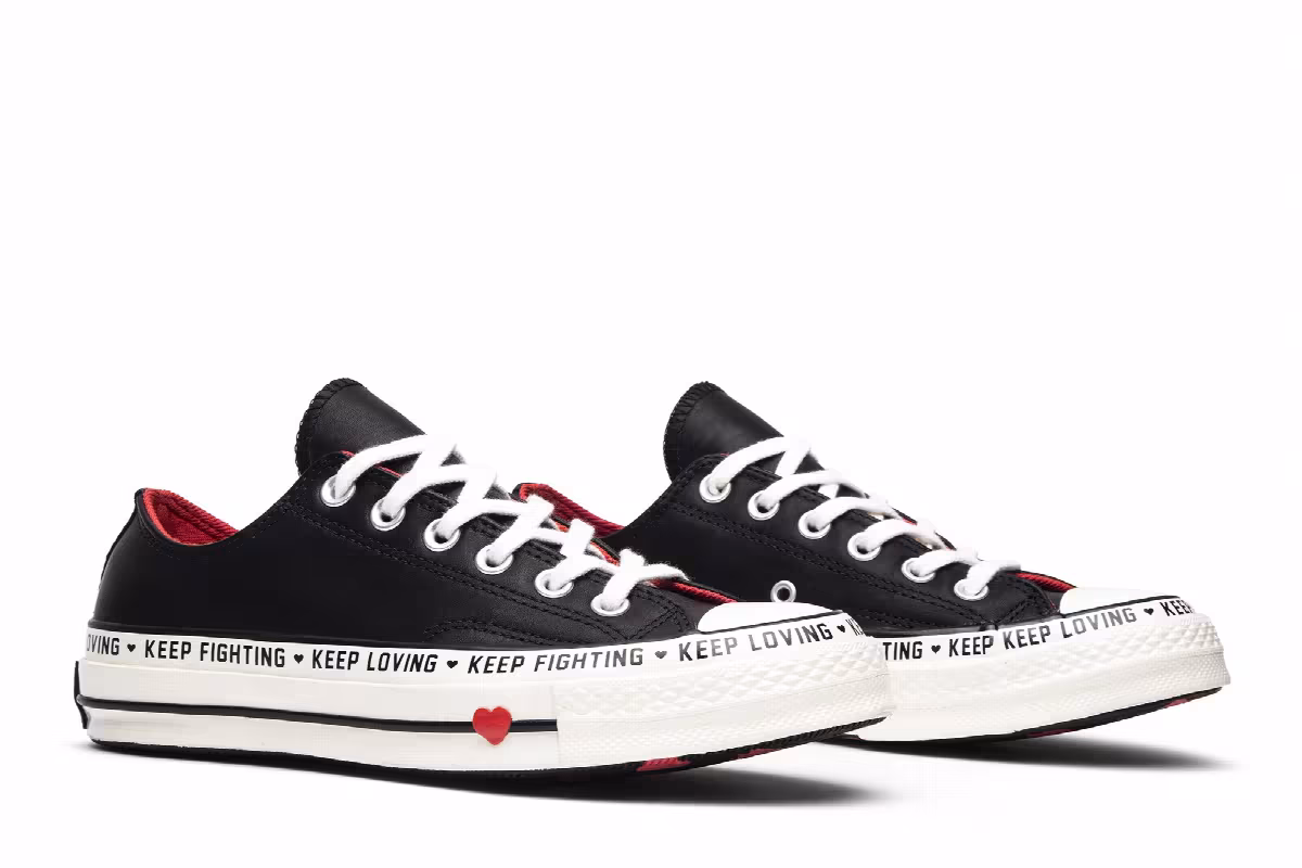 Converse Women's Chuck 70 Low Love Graphic - Black, view 9