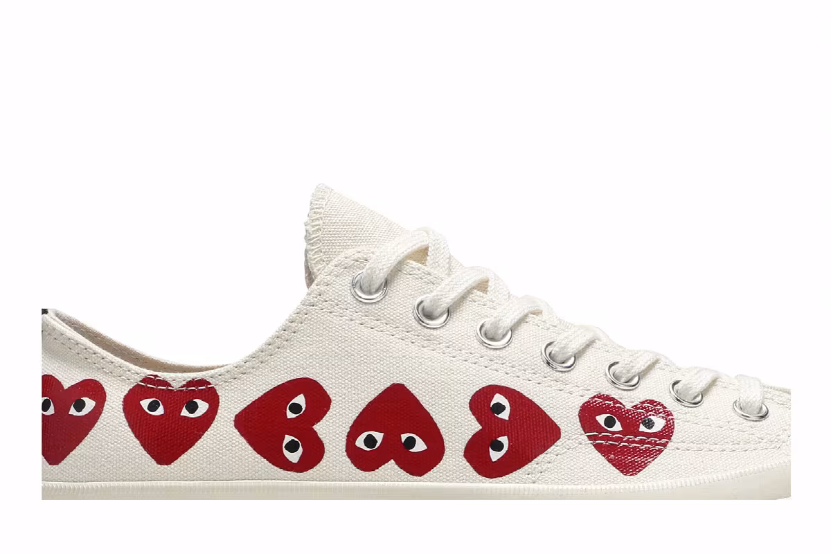 Comme des Garçons Play x Converse Chuck 70 Low Top Multi Heart, view 3