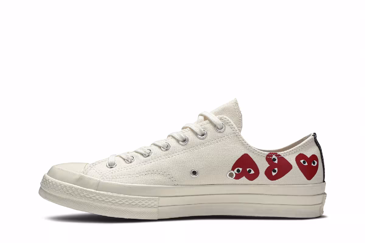 Comme des Garçons Play x Converse Chuck 70 Low Top Multi Heart, view 4