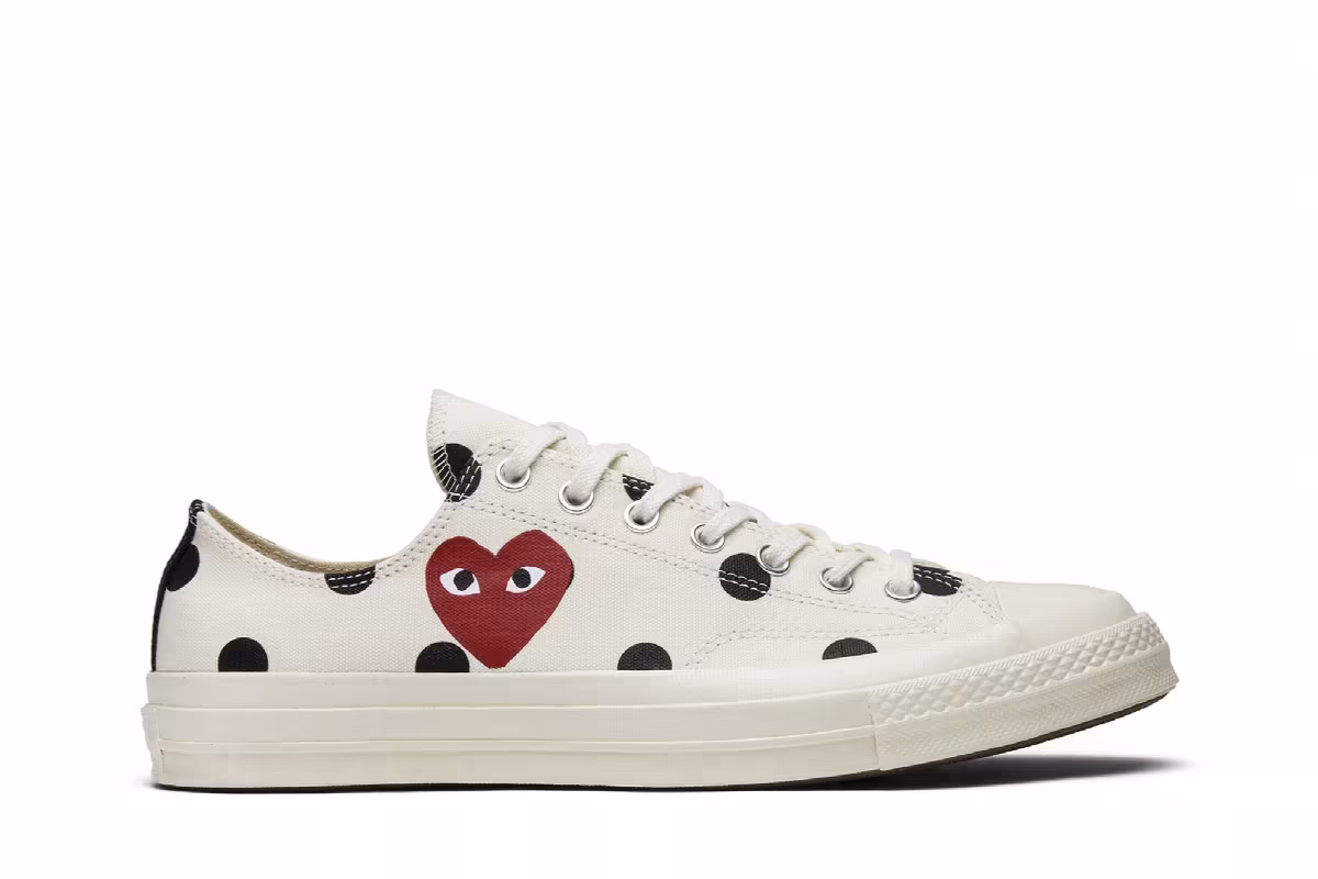 Comme des Garçons x Converse Chuck Taylor All Star 70 Low Polka Dot, view 2
