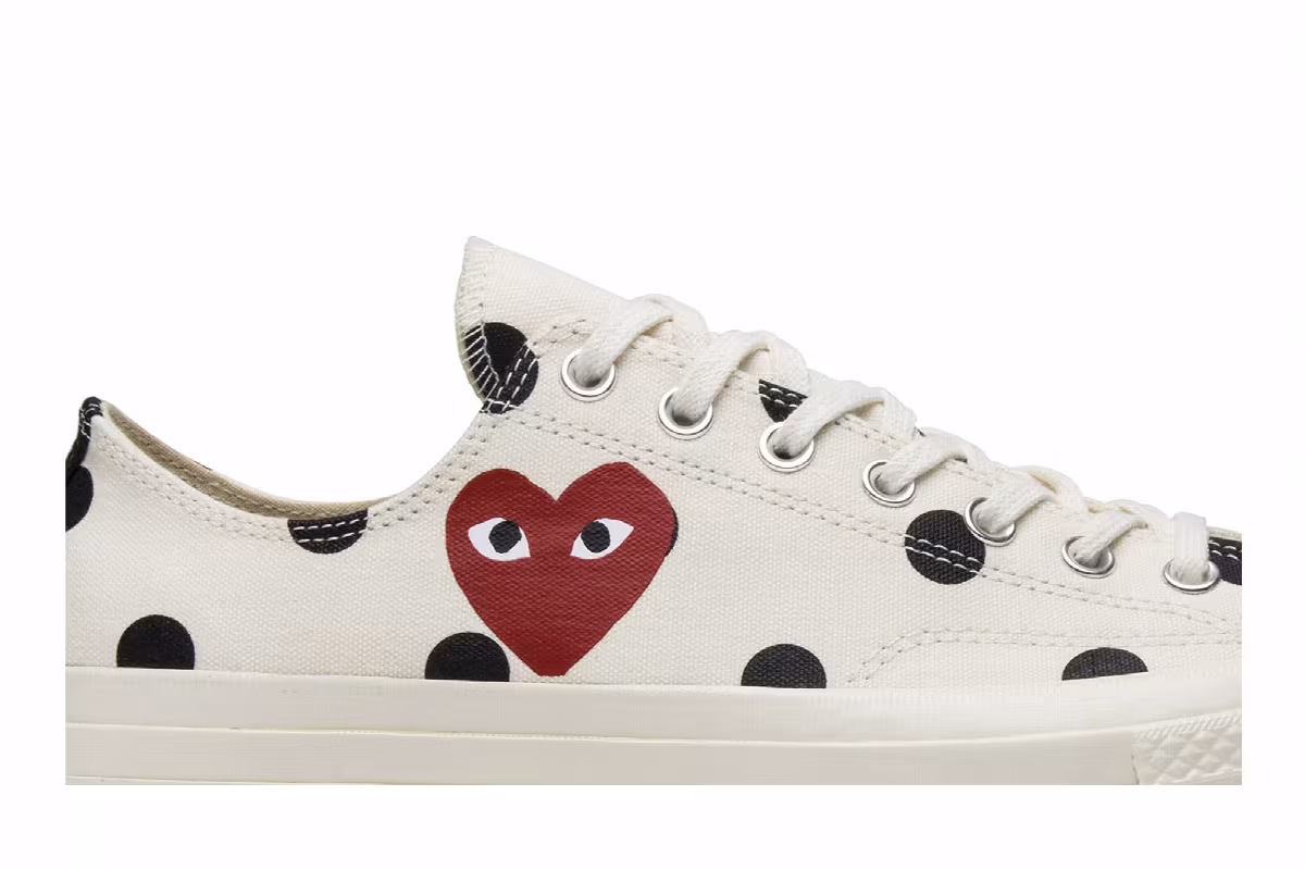 Comme des Garçons x Converse Chuck Taylor All Star 70 Low Polka Dot, view 3