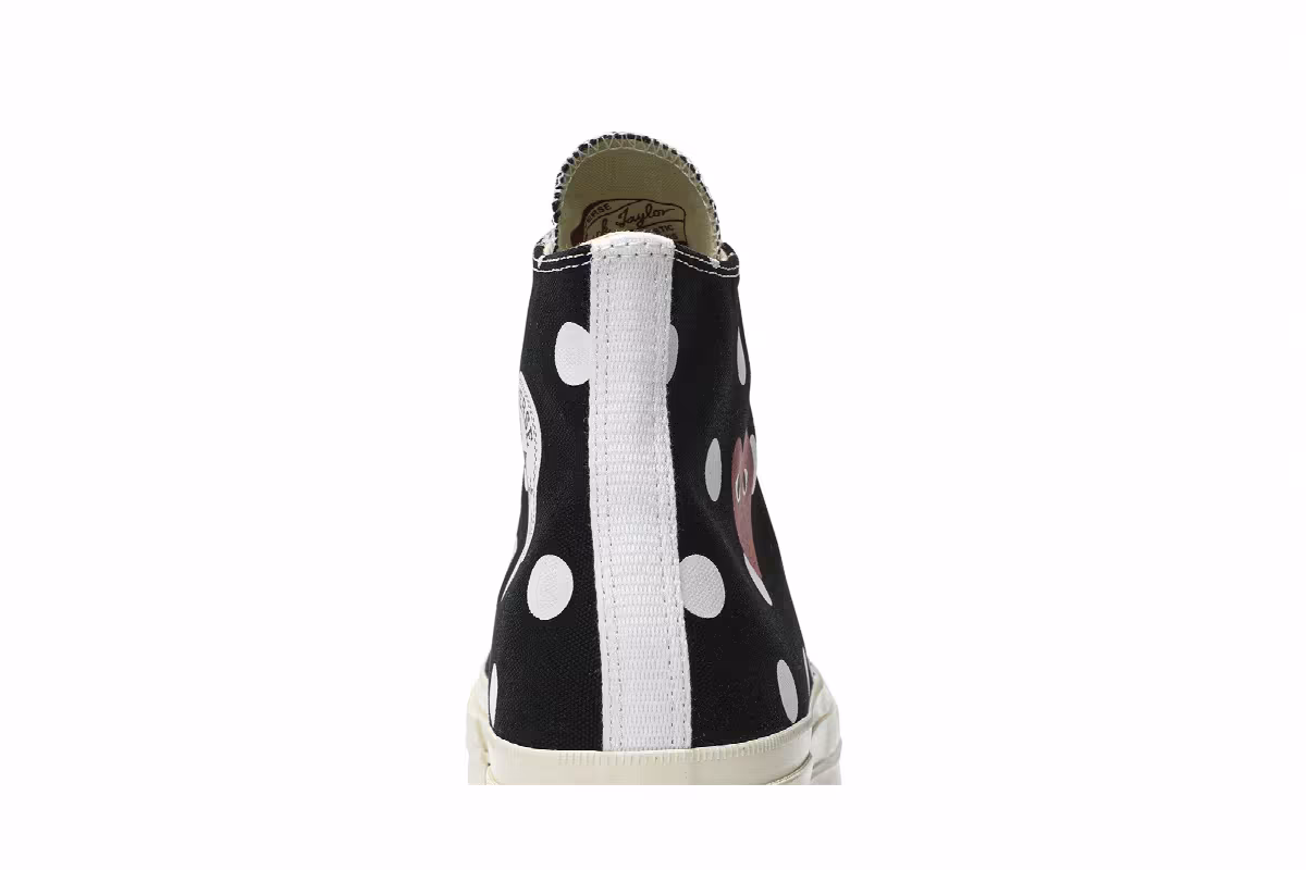 Comme des Garçons x Converse Chuck Taylor All Star 70 Hi Black Polka Dot, view 8