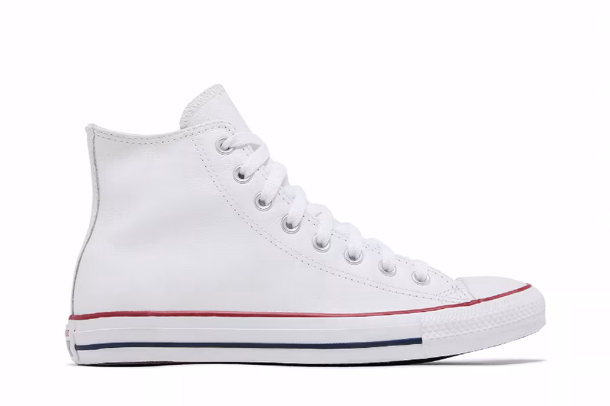 Converse Chuck Taylor All Star Leather Hi White, view 2