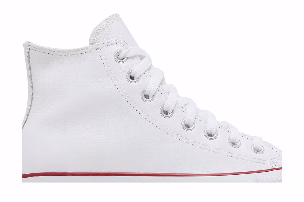 Converse Chuck Taylor All Star Leather Hi White, view 3