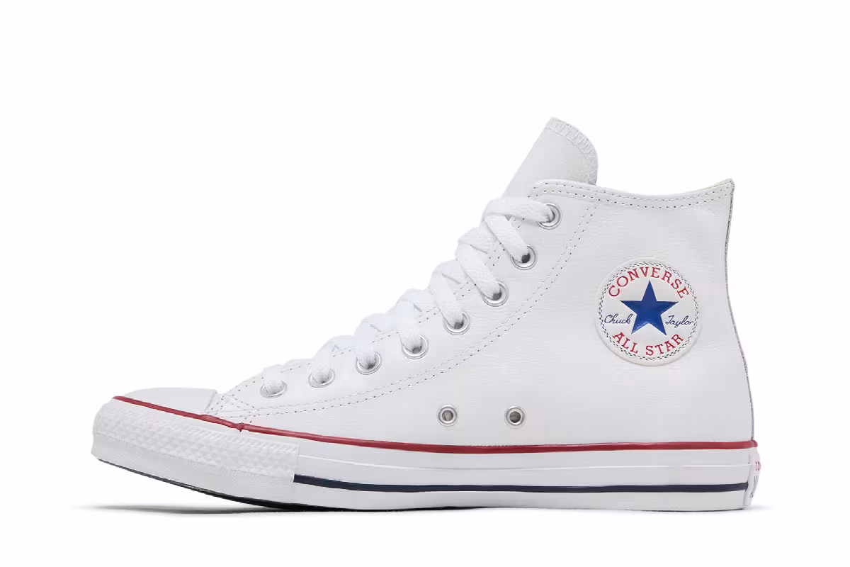 Converse Chuck Taylor All Star Leather Hi White, view 4
