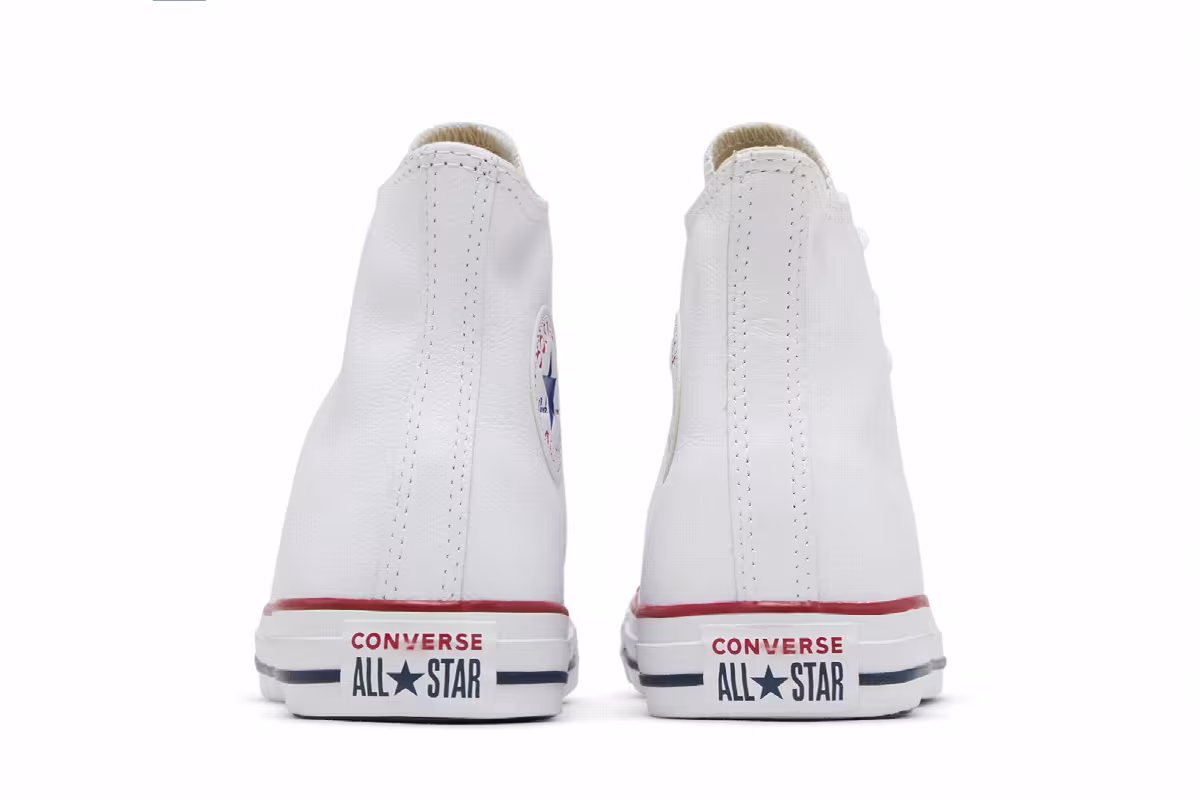 Converse Chuck Taylor All Star Leather Hi White, view 7