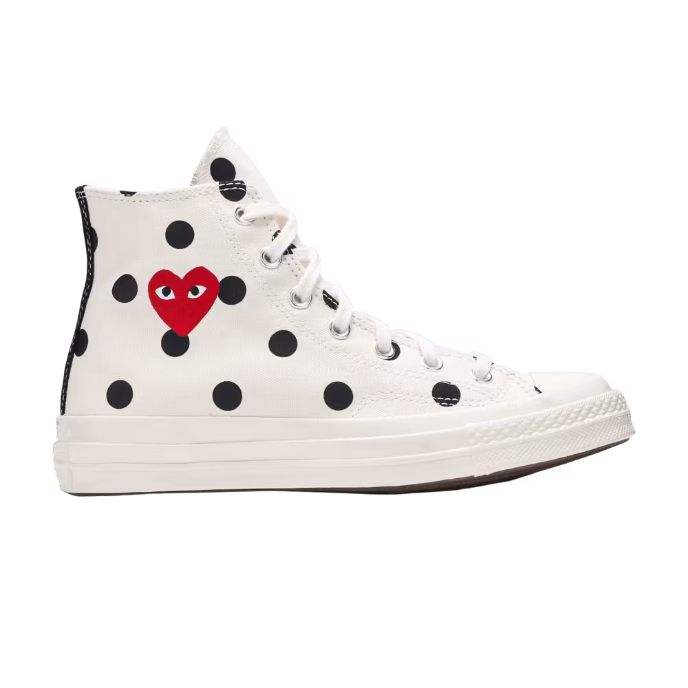 Comme des Garçons x Converse Chuck Taylor All Star 70 Hi White Polka Dot