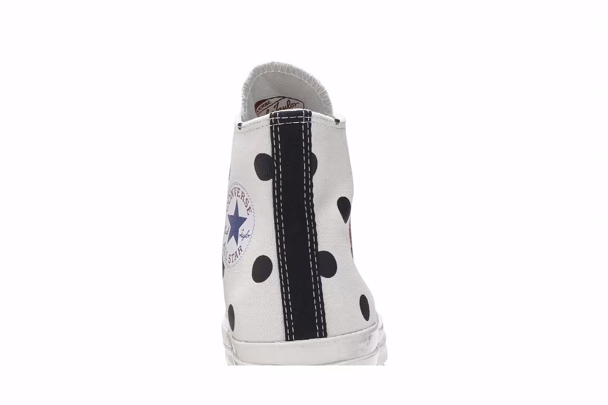 Comme des Garçons x Converse Chuck Taylor All Star 70 Hi White Polka Dot, view 8