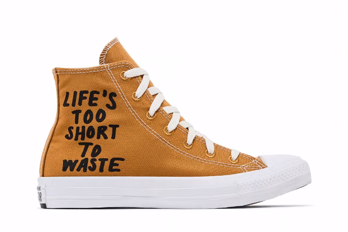 Converse Chuck Taylor All Star Hi Renew Lifes Too Short To Waste, view 2