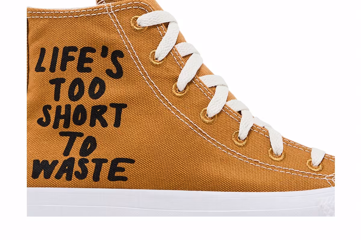 Converse Chuck Taylor All Star Hi Renew Lifes Too Short To Waste, view 3