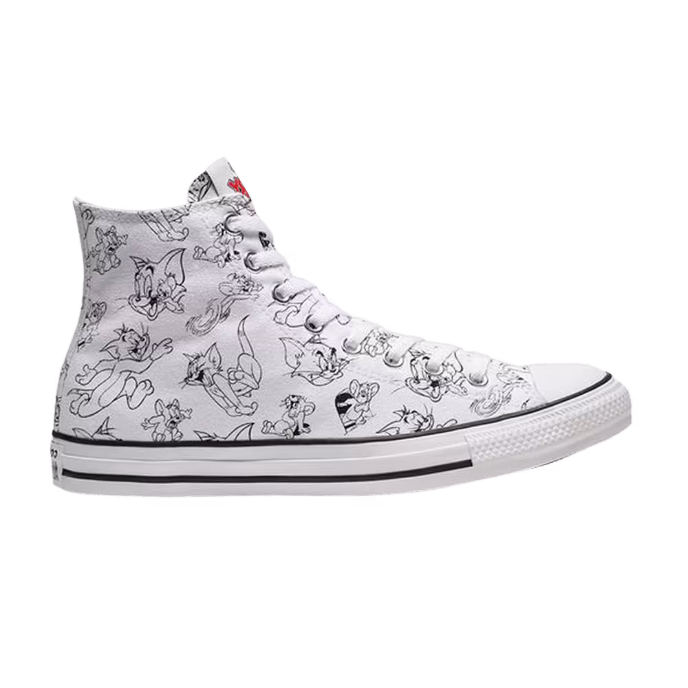 Tom and Jerry x Converse Chuck Taylor All Star High White