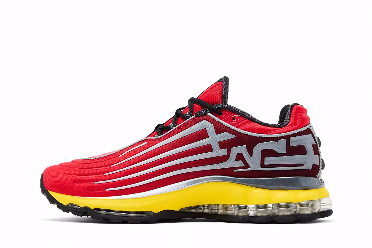 Supreme x Nike Air Max 2001 Air Ecstasy University Red Speed Yellow, view 4