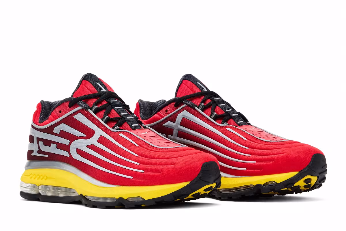 Supreme x Nike Air Max 2001 Air Ecstasy University Red Speed Yellow, view 9