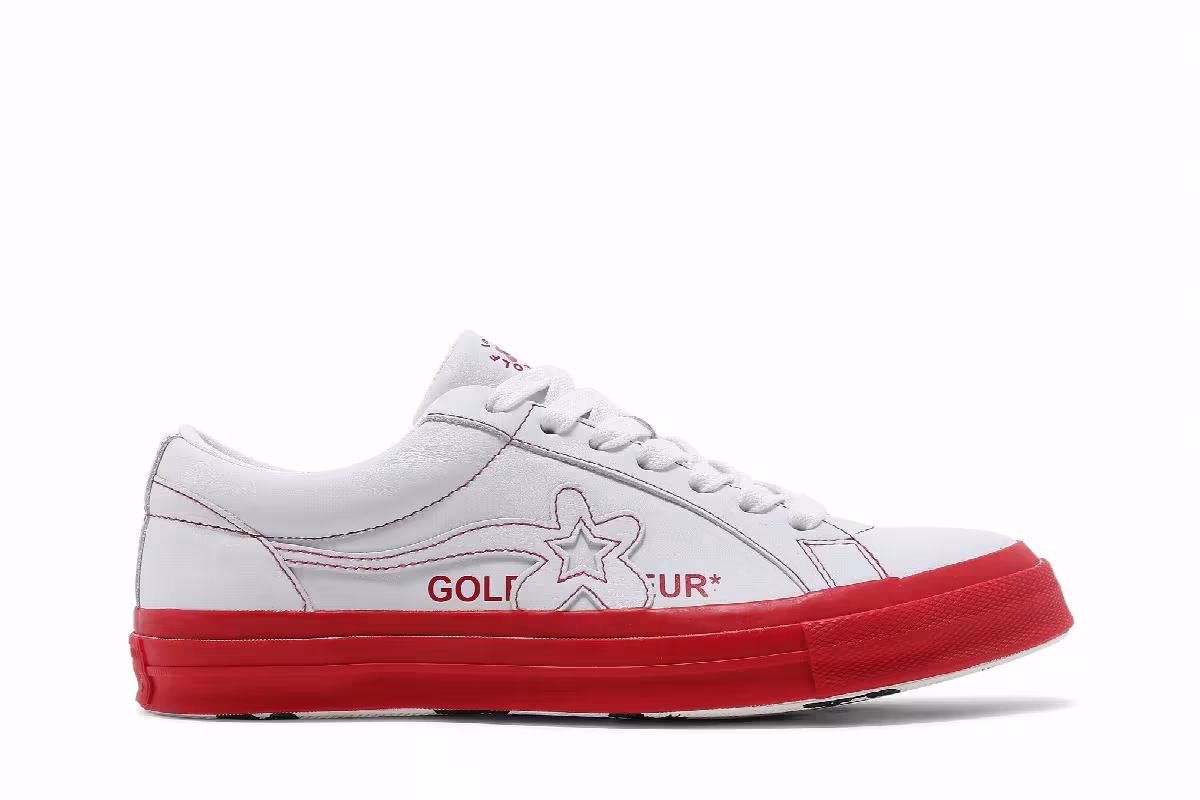 Golf Le Fleur x Converse One Star Ox Racing Red, view 2