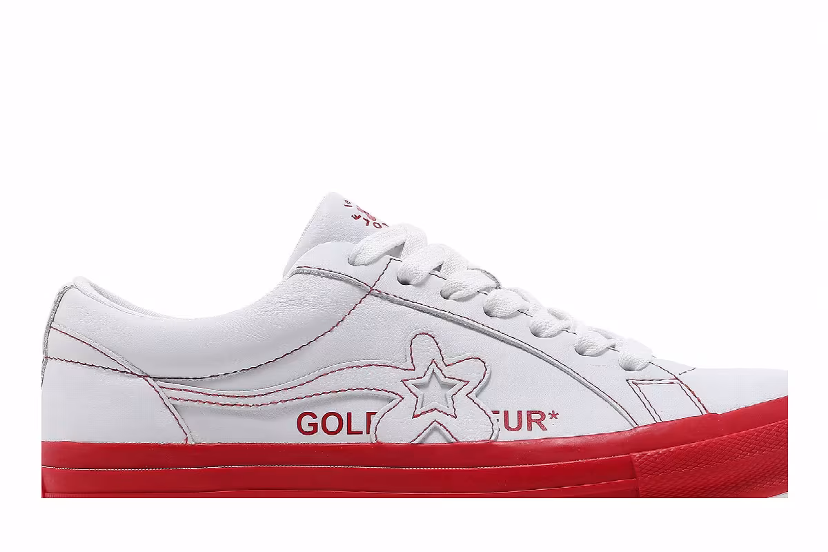 Golf Le Fleur x Converse One Star Ox Racing Red, view 3