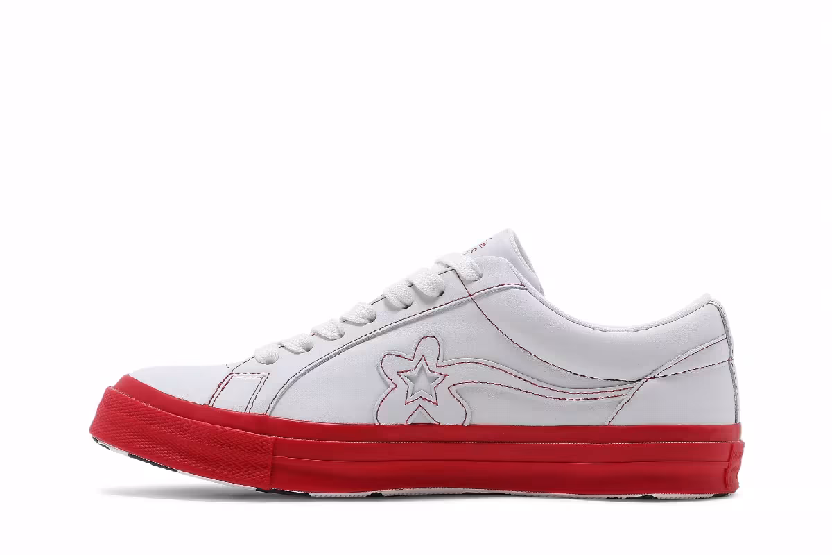 Golf Le Fleur x Converse One Star Ox Racing Red, view 4