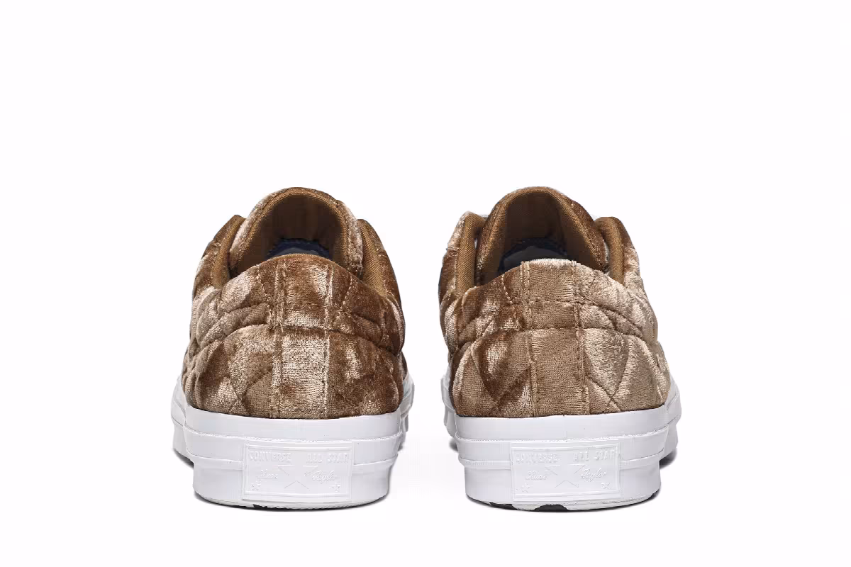 Golf Le Fleur x Converse One Star Quilted Velvet Brown, view 7