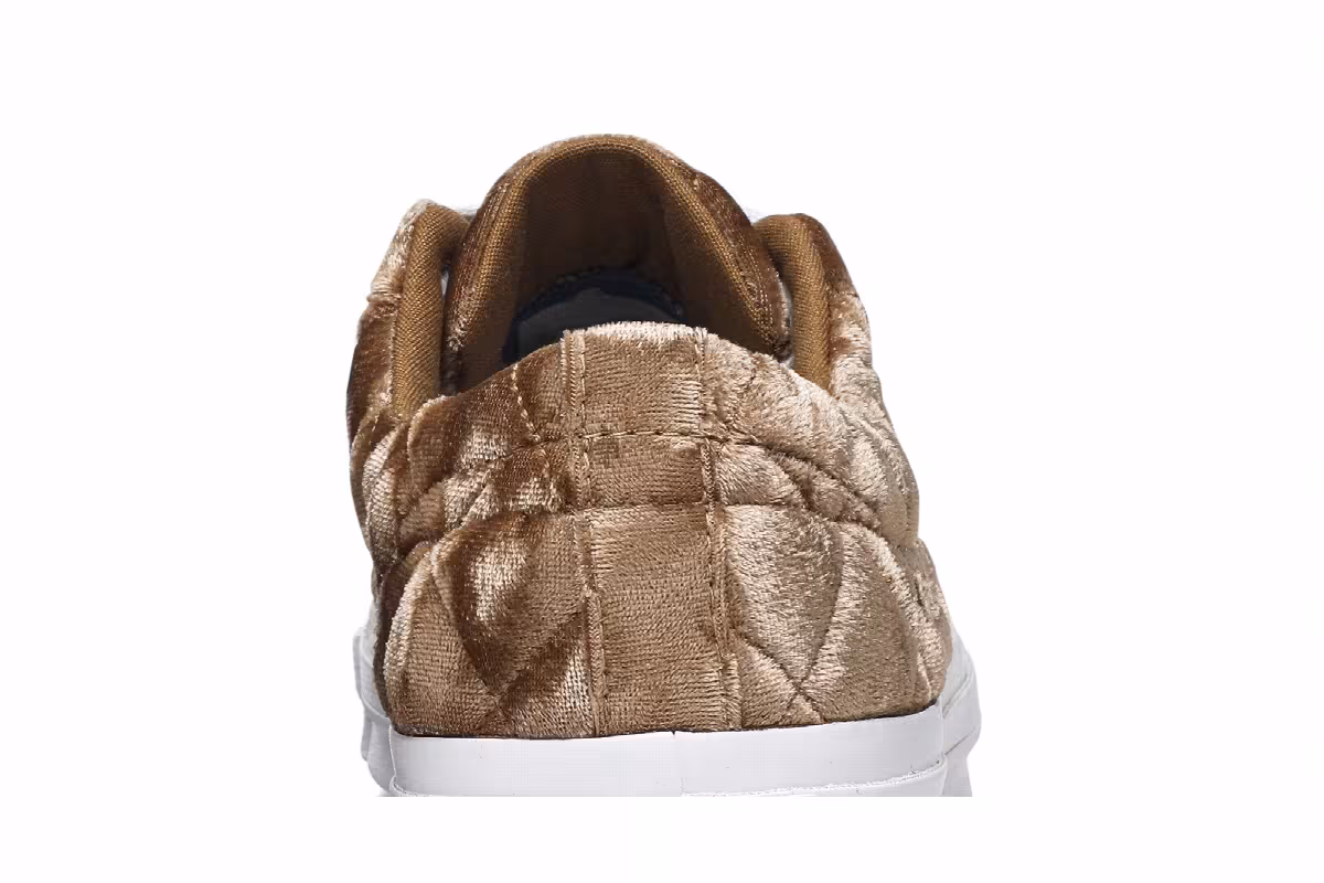 Golf Le Fleur x Converse One Star Quilted Velvet Brown, view 8