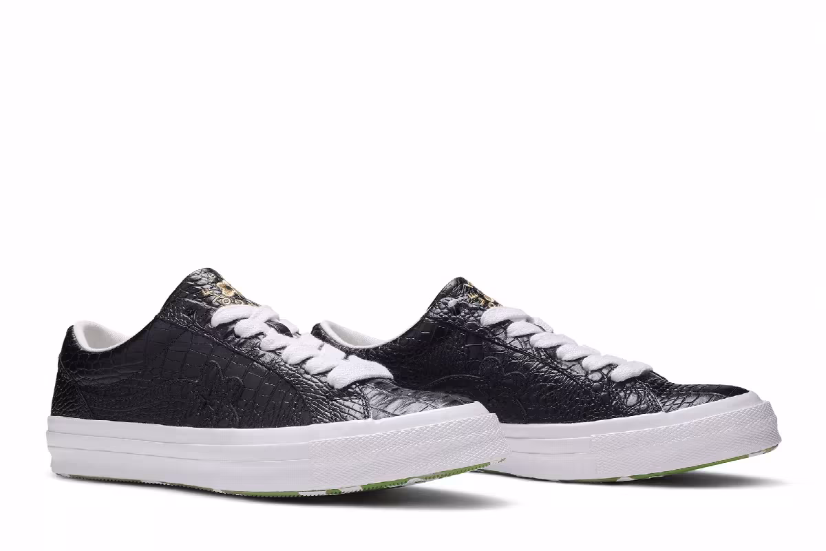 Golf Le Fleur x Converse One Star Low Gator Collection - Black, view 9