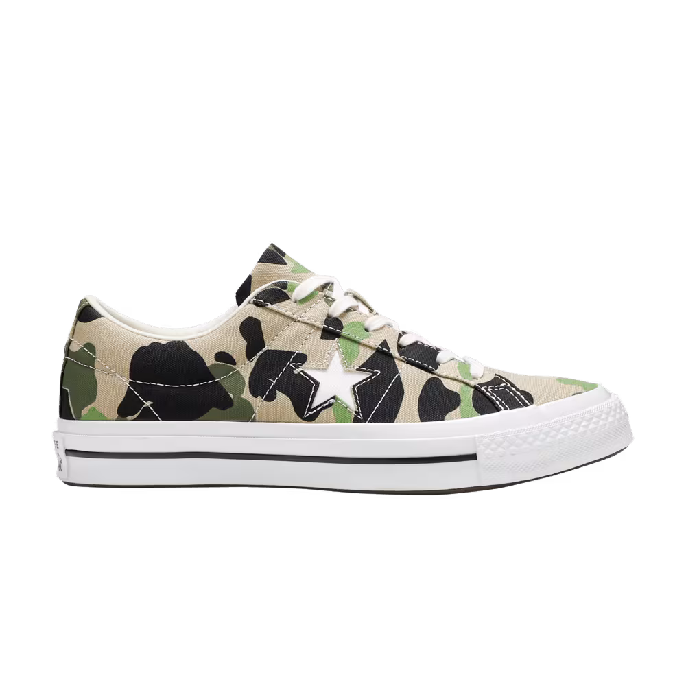 Converse One Star Low Archive Print - Duck Camo