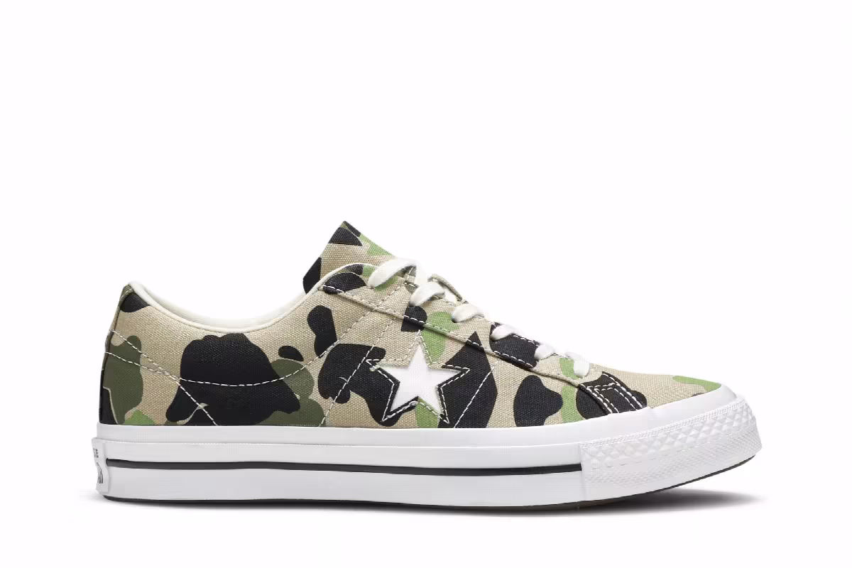 Converse One Star Low Archive Print - Duck Camo, view 2