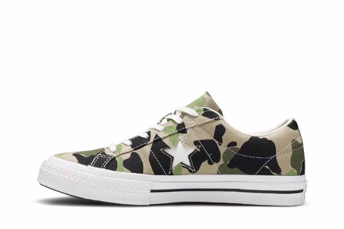 Converse One Star Low Archive Print - Duck Camo, view 4