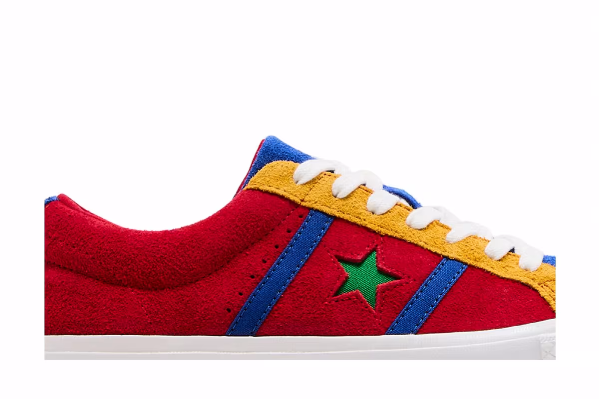 Converse One Star Academy Low Enamel Red Blue, view 3